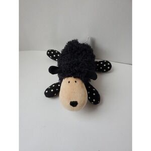 Gund‎ Plush Black Sheep Polka Dot Legs Cream Face Ears #46967 9" Long Rare